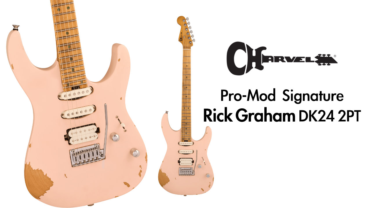 🎸「Pro-Mod Signature Rick Graham DK24 2PT CM Worn Shell Pink」をご紹介します♪